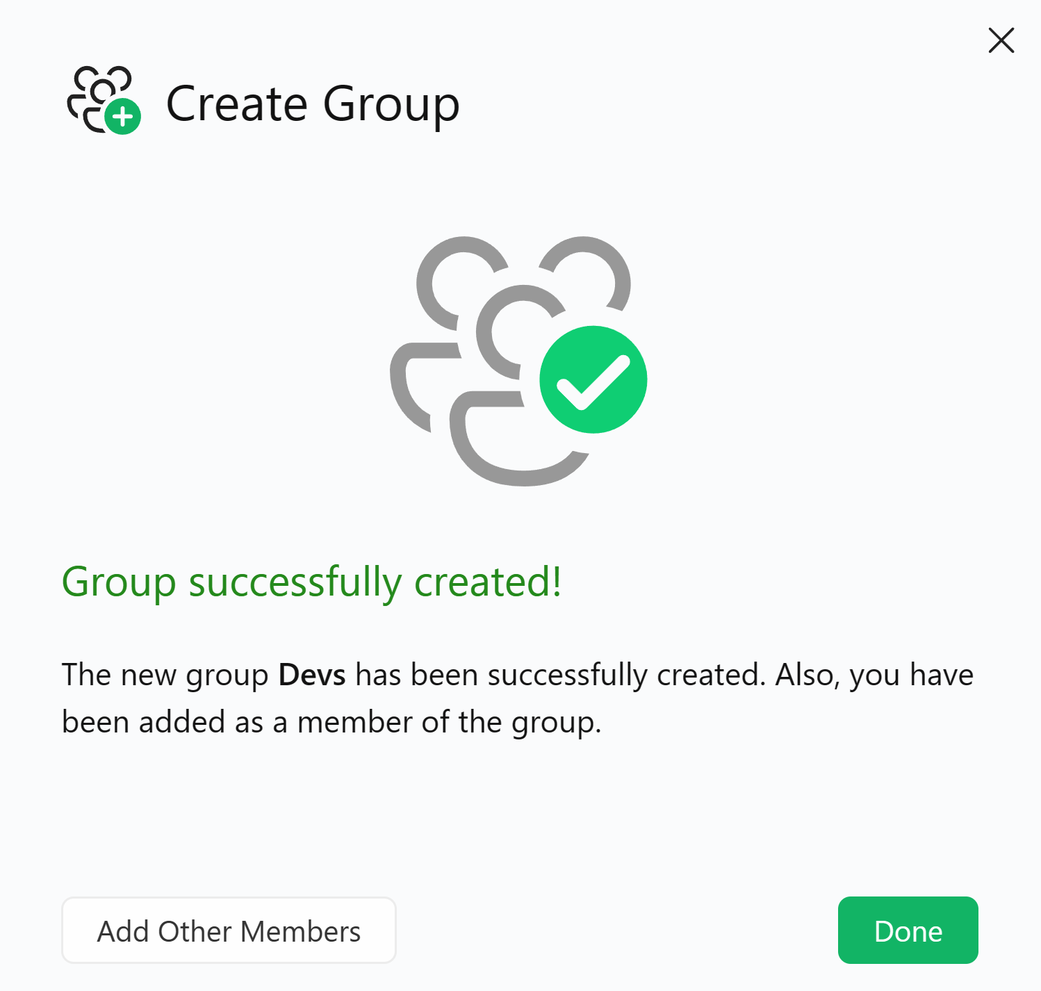 Group successfully created in DAX Optimizer